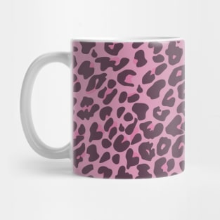 Leopard print - light pink, pink, purple Mug